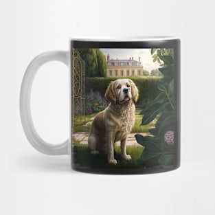 Dog at French Garden Mug